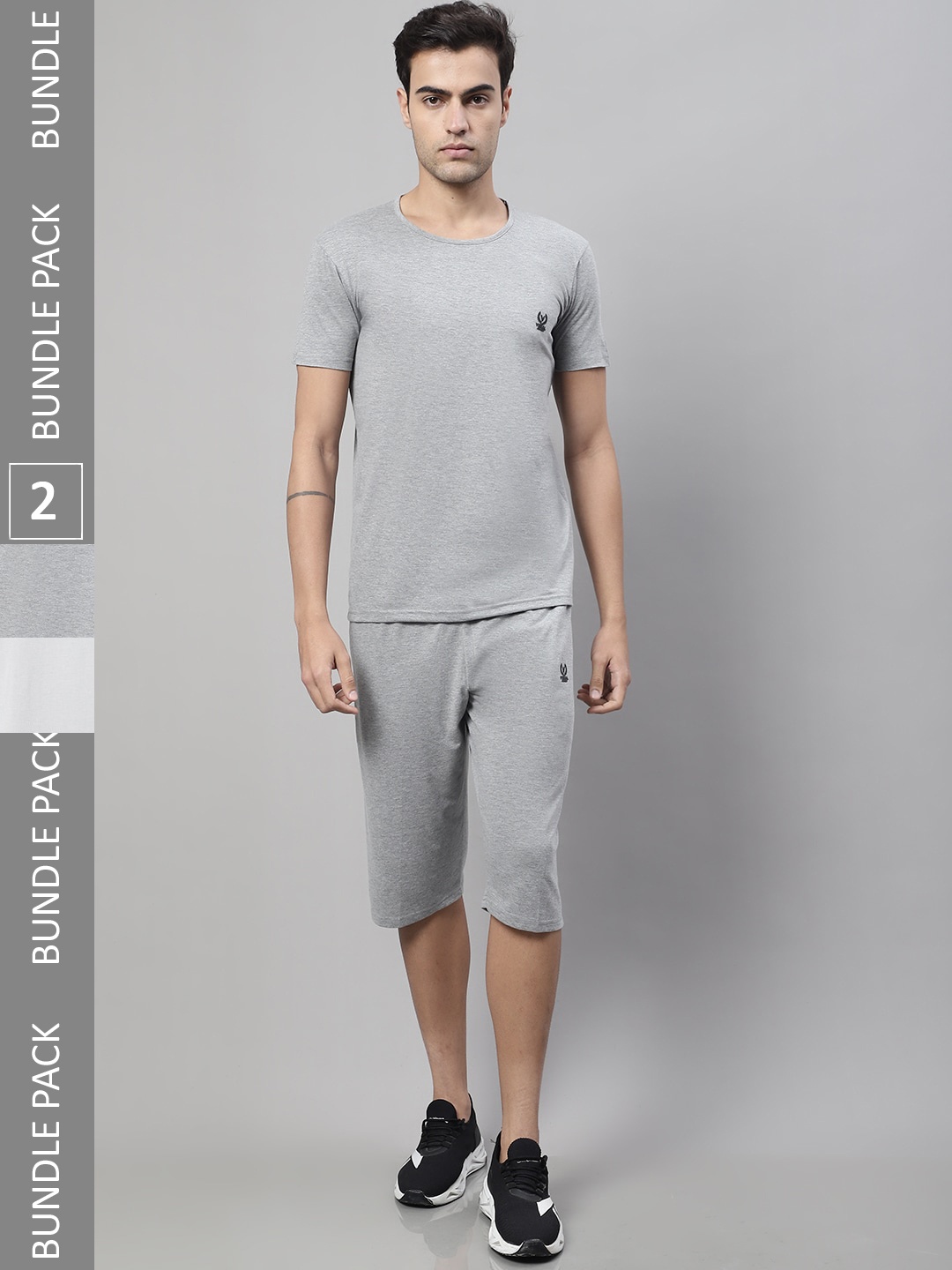 

VIMAL JONNEY Pack Of 2 Sports Tracksuit, Grey
