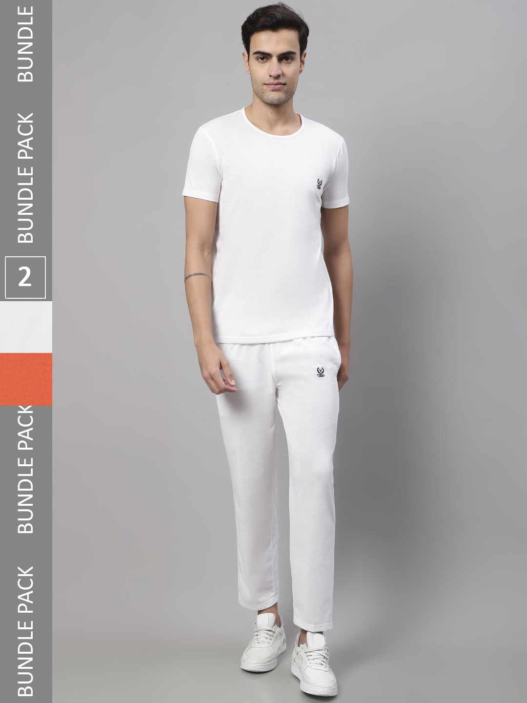 

VIMAL JONNEY Pack Of 2 Sports Tracksuit, White