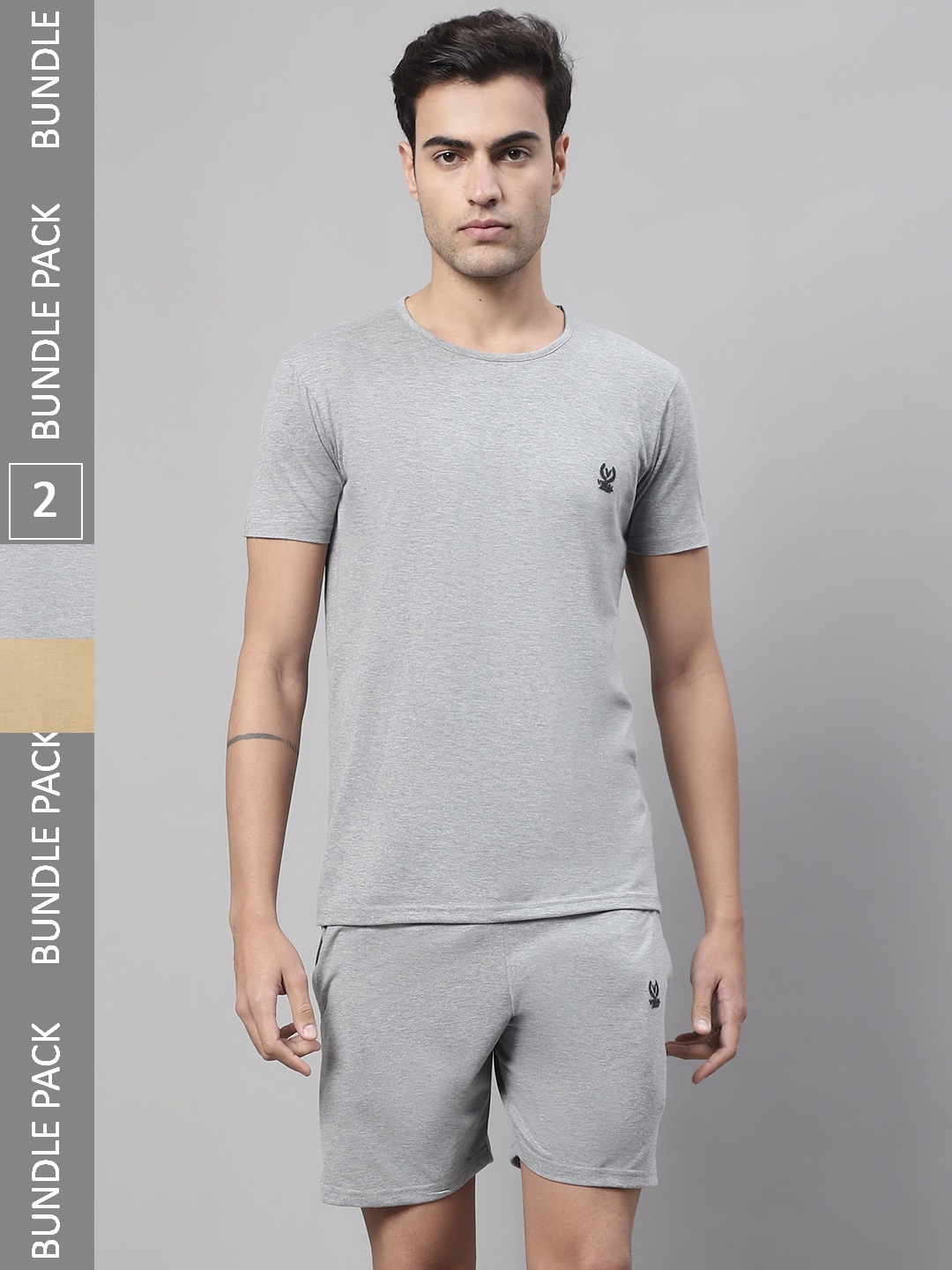 

VIMAL JONNEY Pack Of 2 Sports Tracksuits, Grey