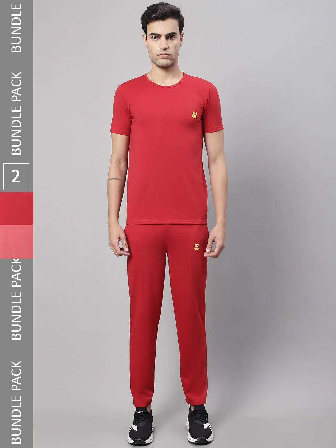 

VIMAL JONNEY Pack Of 2 Sports Tracksuits, Red
