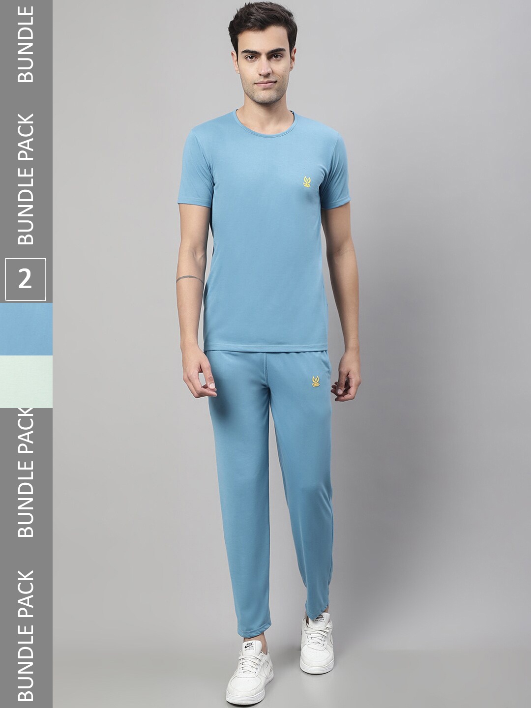 

MACK JONNEY Pack Of 2 Sports T-Shirt & Track-Pant, Blue