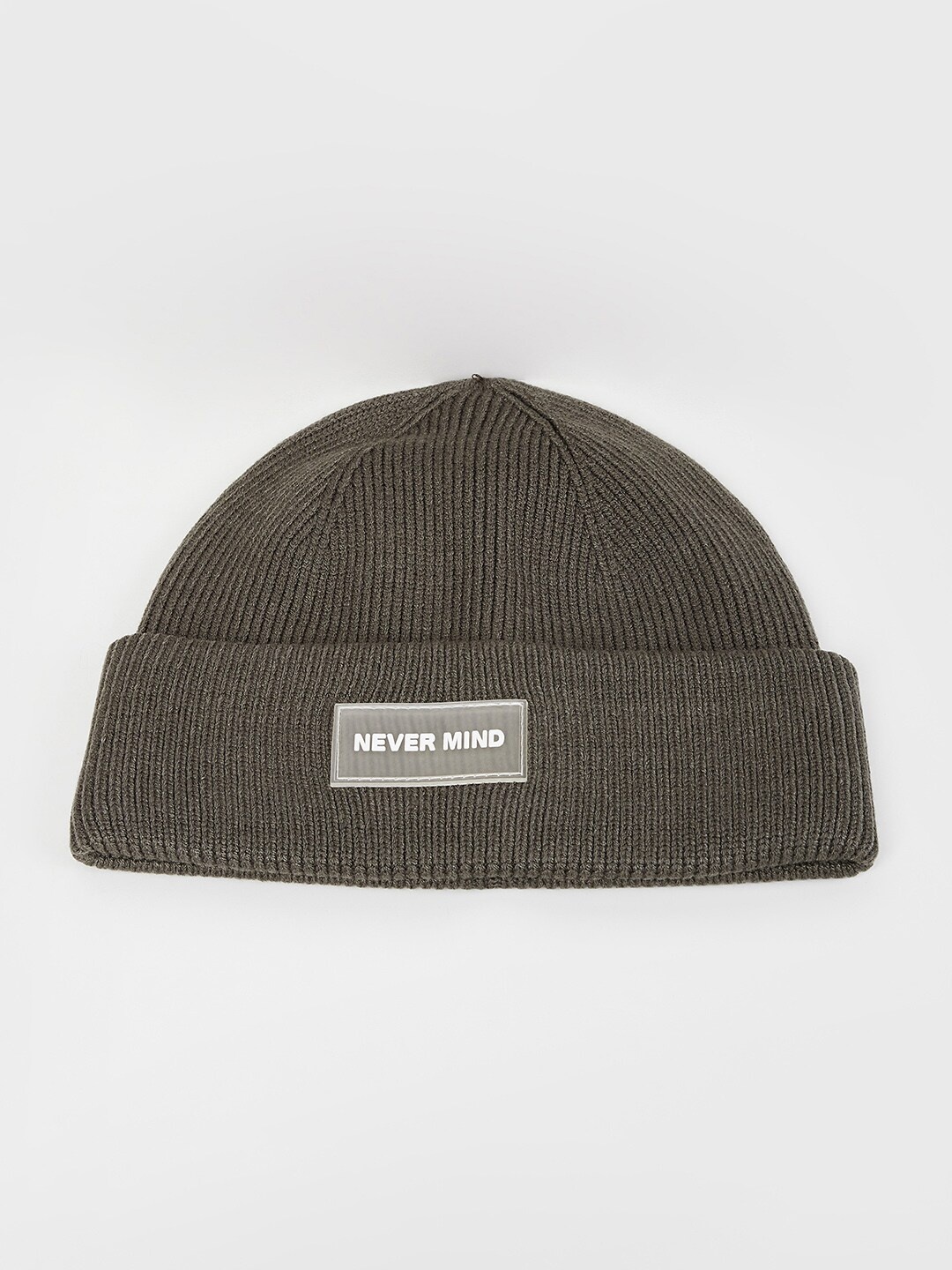 

max Men Self Design Beanie, Green