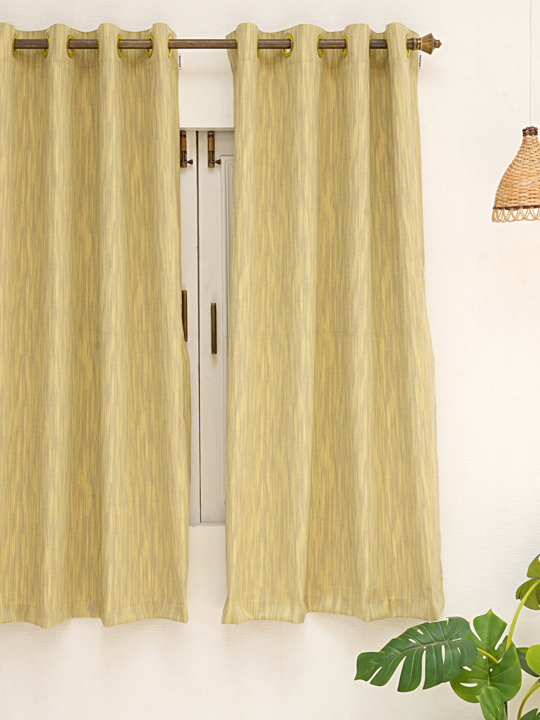

Ariana Green & Grey Room Darkening Window Curtain