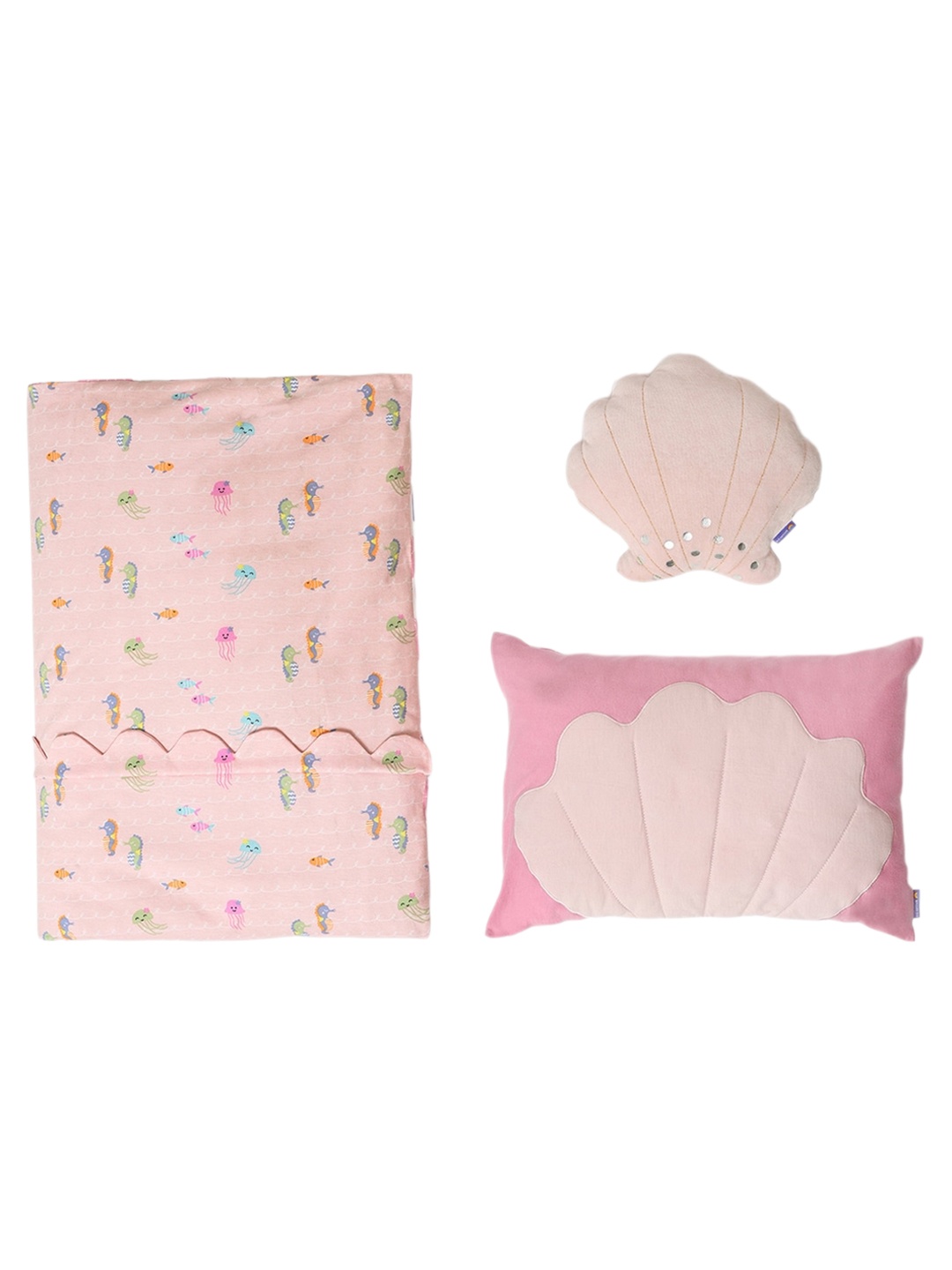 

MiArcus Kids Daisy-Printed Cotton Baby Duvet Set, Pink