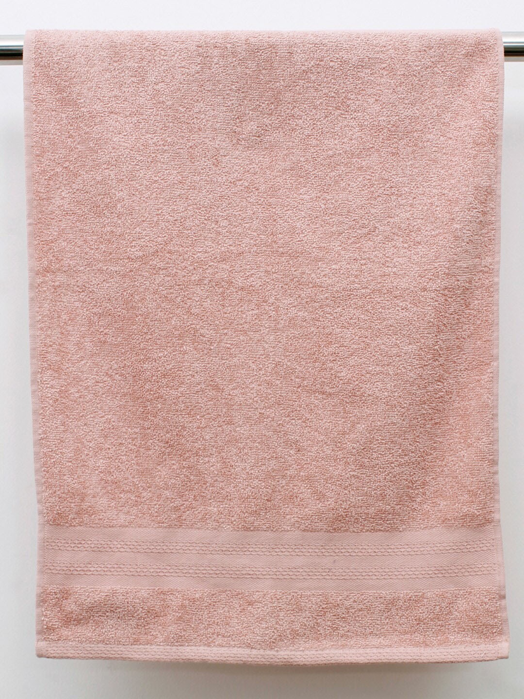 

AVI Living Cream-Coloured & Pink 4-Pieces 450 GSM Pure Cotton Hand Towel