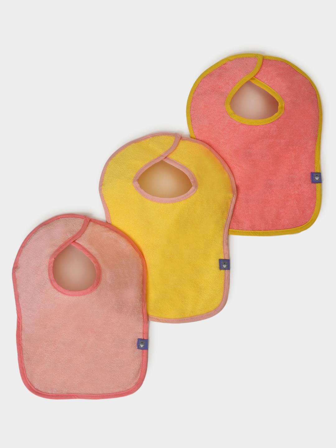 

MiArcus Infant Pack of 3 Weaning Bibs, Yellow