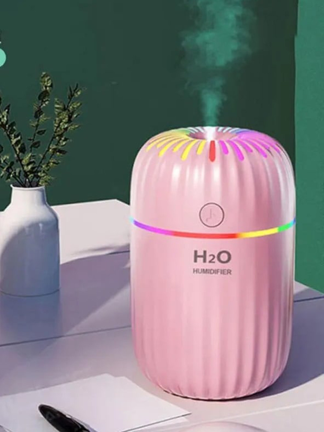 

CHOCOZONE Pink Humidifier Aroma Oil Diffuser with Colour Light 300ml