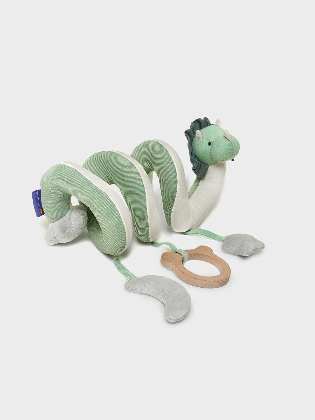 

MiArcus Kids Colorblocked Spiral Activity Snake Soft Toy, Green