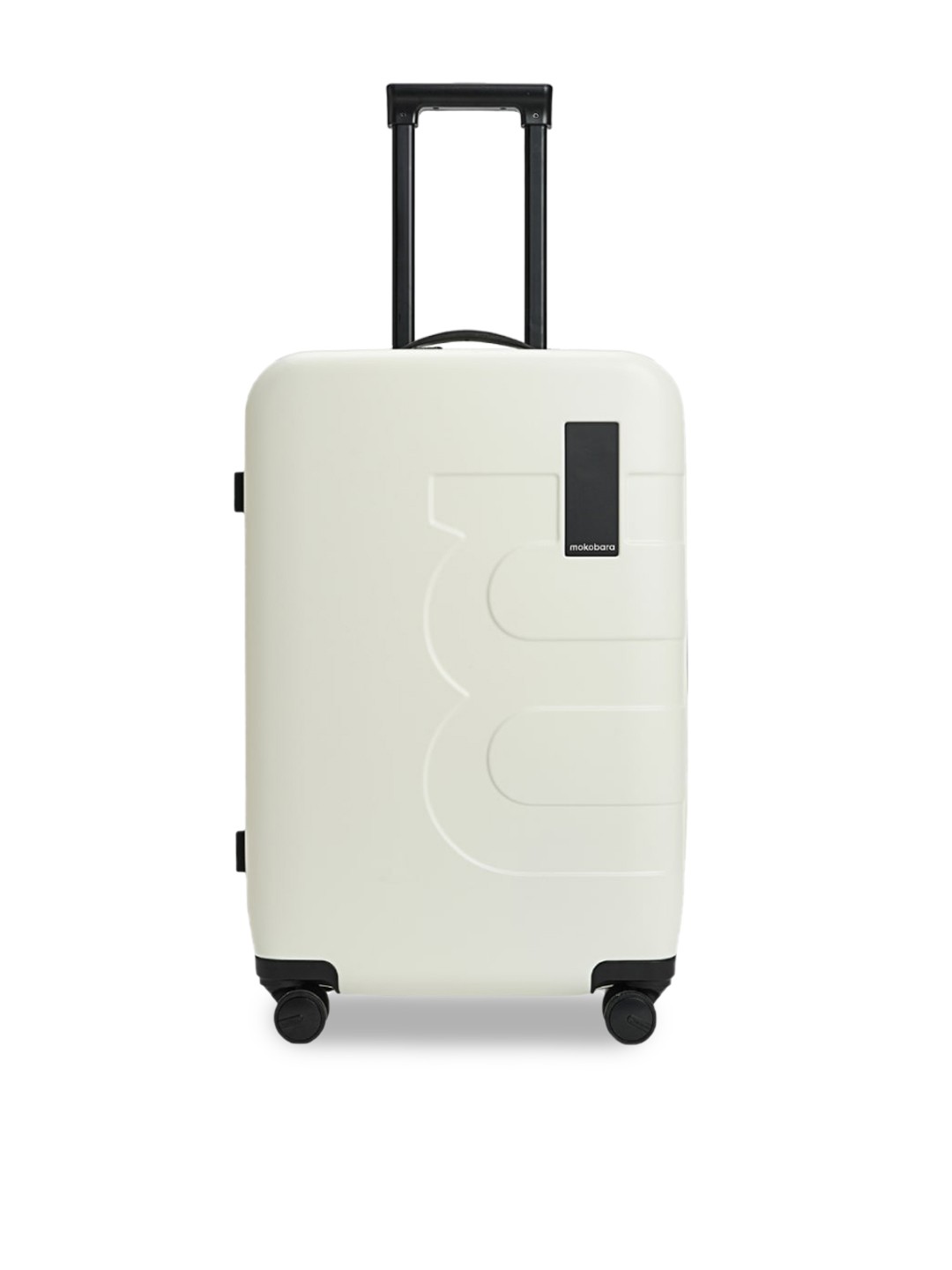 

MOKOBARA The Em Textured Water Resistant Medium Hard-Sided Trolley Bag, White