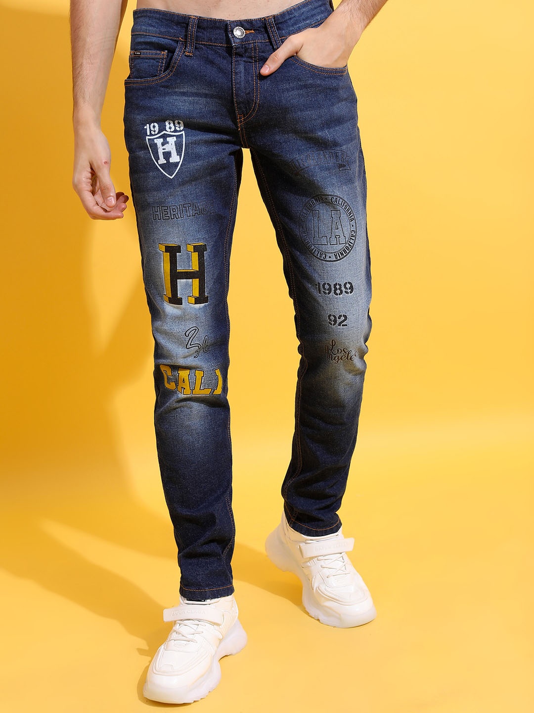 

Highlander Men Blue Slim Fit stretchable Jeans