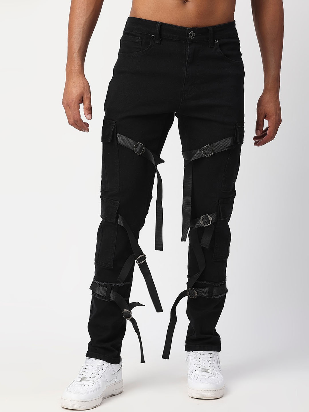 

WAIMEA Men Mid Rise Clean Look Slim Fit Stretchable Jeans, Black