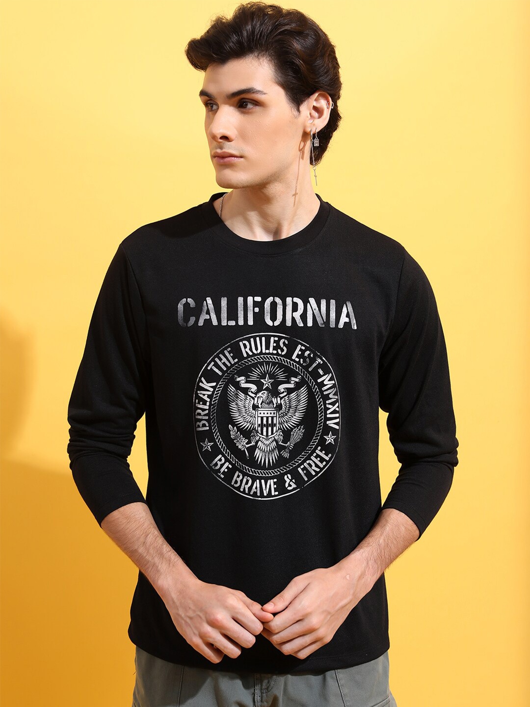 

KETCH Graphic Printed Relaxed-Fit T-shirt, Black