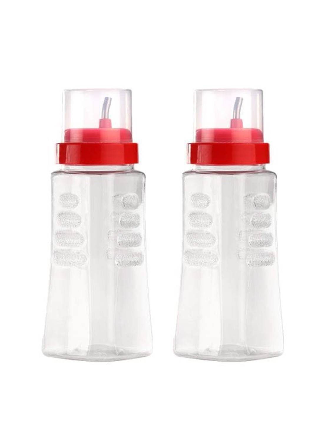 

SOPL-OLIVEWARE Transparent & Red 2-Pieces Oil Dispenser 500ml Each