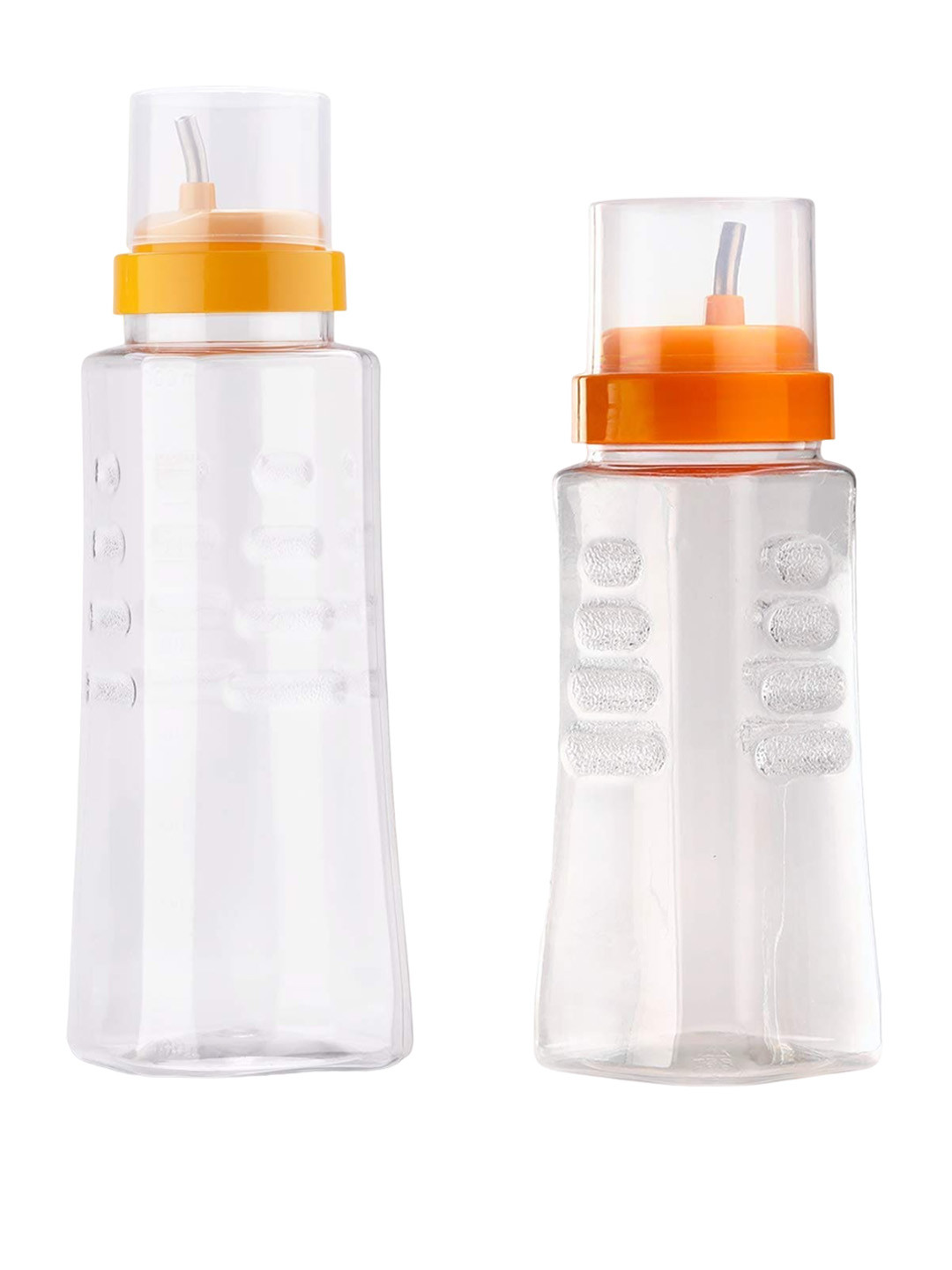 

SOPL-OLIVEWARE Transparent & Yellow 2 Pieces Oil Dispenser 500 ml & 1 L