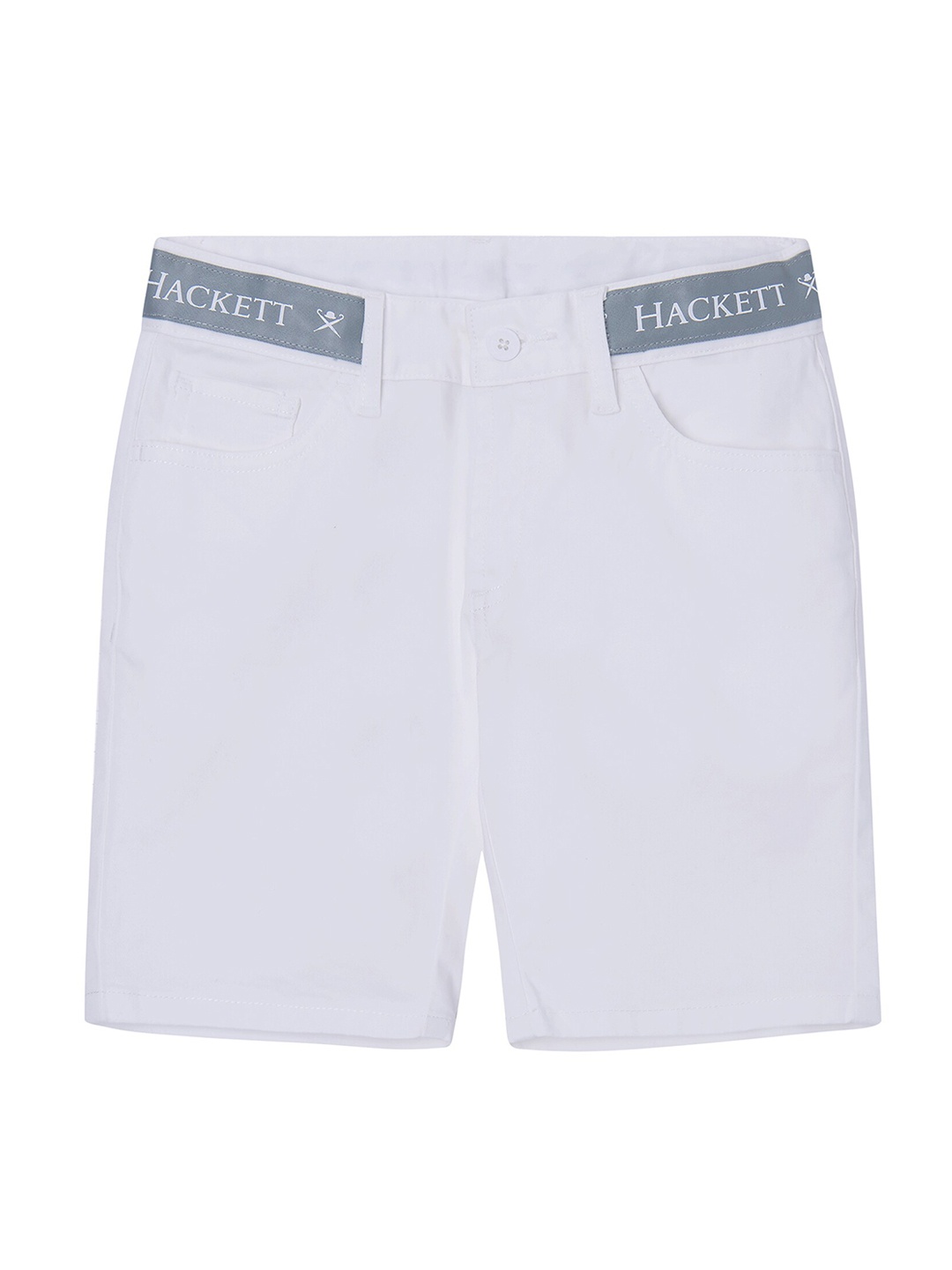 

HACKETT LONDON Boys Mid-Rise Slim Fit Shorts, White