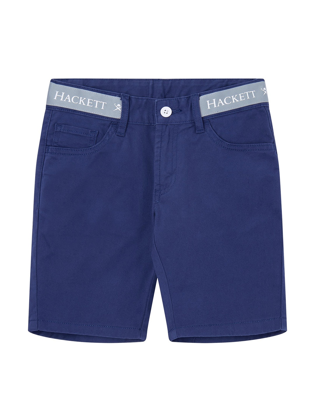 HACKETT LONDON Boys Mid-Rise Slim Fit Shorts, Blue