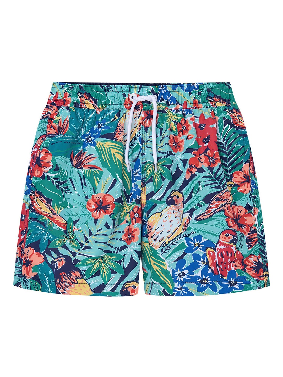 

HACKETT LONDON Boys Mid-Rise Printed Loose Fit Shorts, Blue