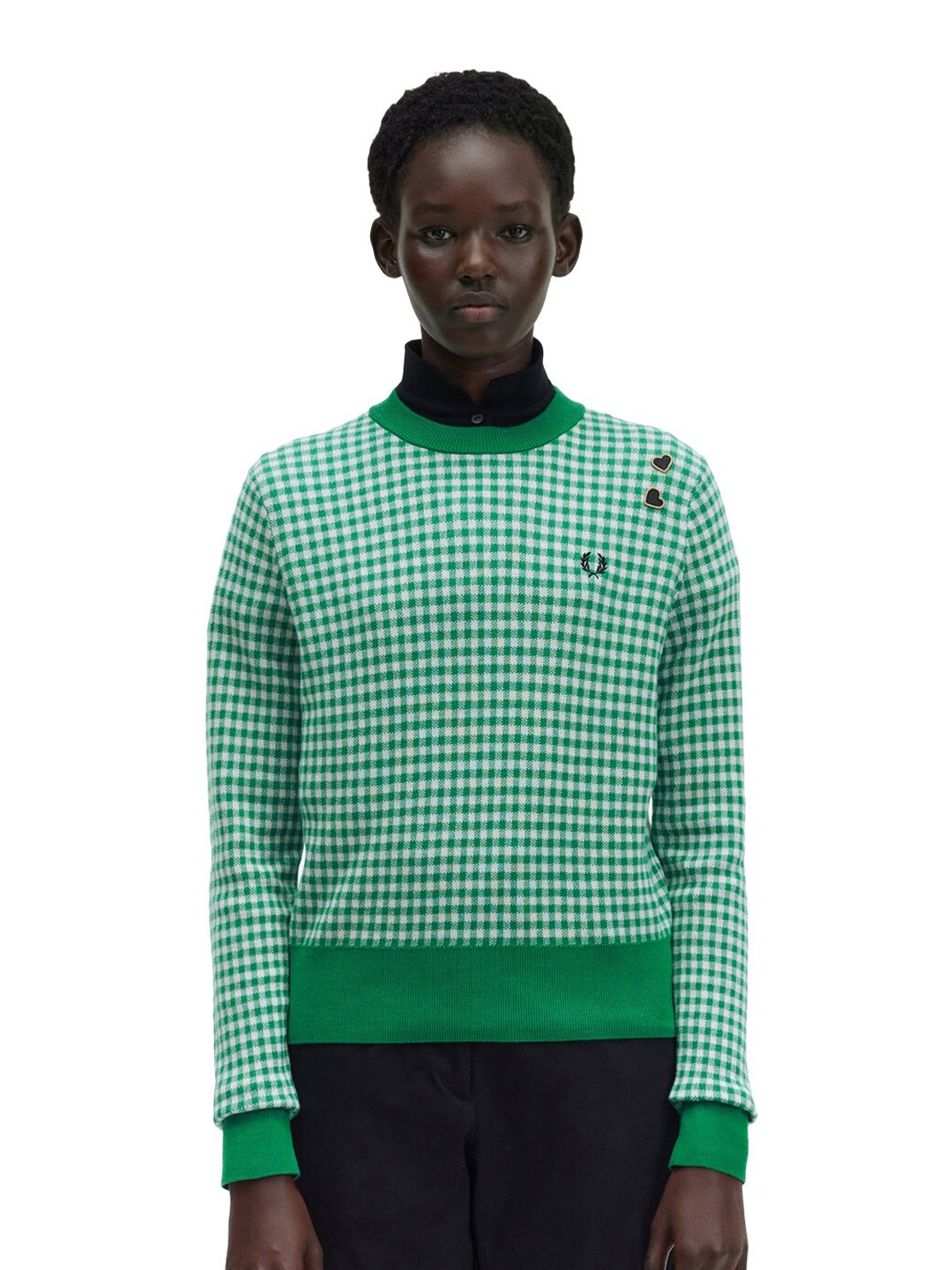 

Fred Perry Checked Cotton Pullover Sweater, Green