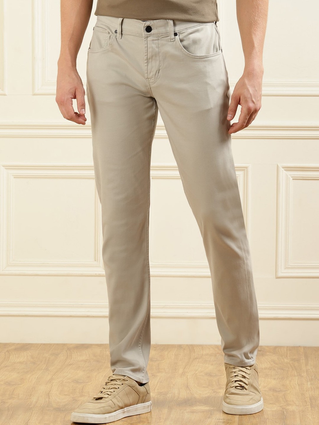 

7 For All Mankind Men Mid Rise Slim Fit Jeans, Beige