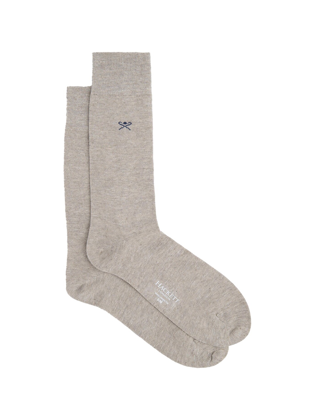 

HACKETT LONDON Men Calf-Length Cotton Sock, Taupe