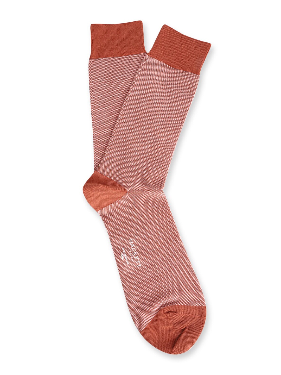 

HACKETT LONDON Men Patterned Calf-Length Cotton Sock, Red