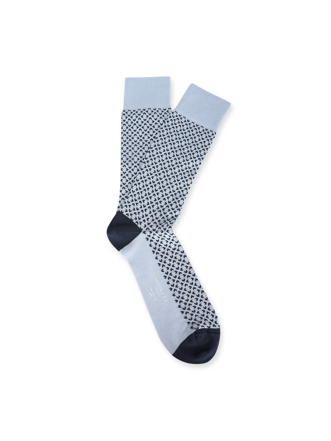 

HACKETT LONDON Men Patterned Cotton Calf-Length Socks, Grey