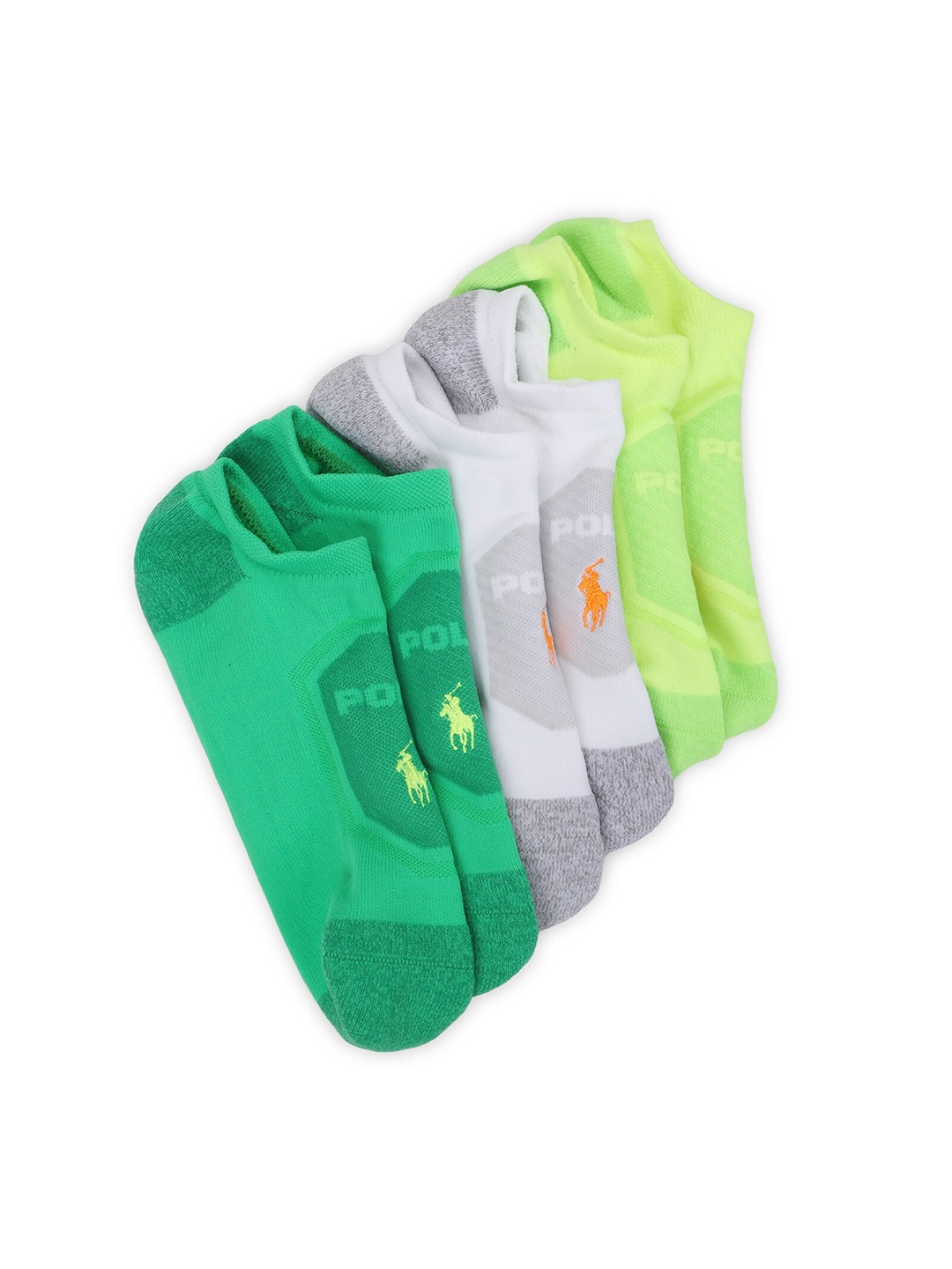 

Polo Ralph Lauren Men Pack Of 3 Patterned Ankle-Length Socks, Green