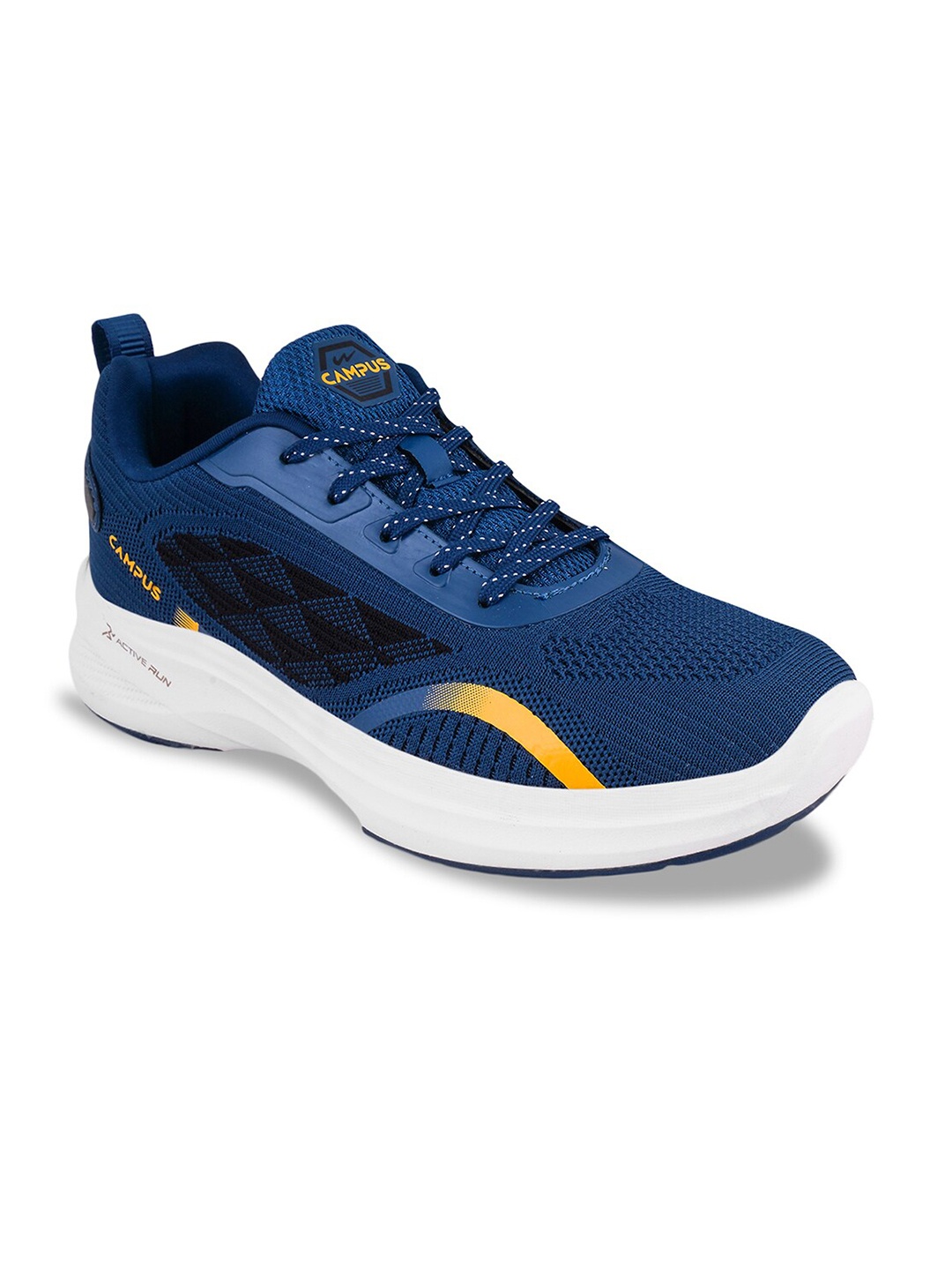

Campus Men Mesh Lace-Up Running Shoes, Navy blue