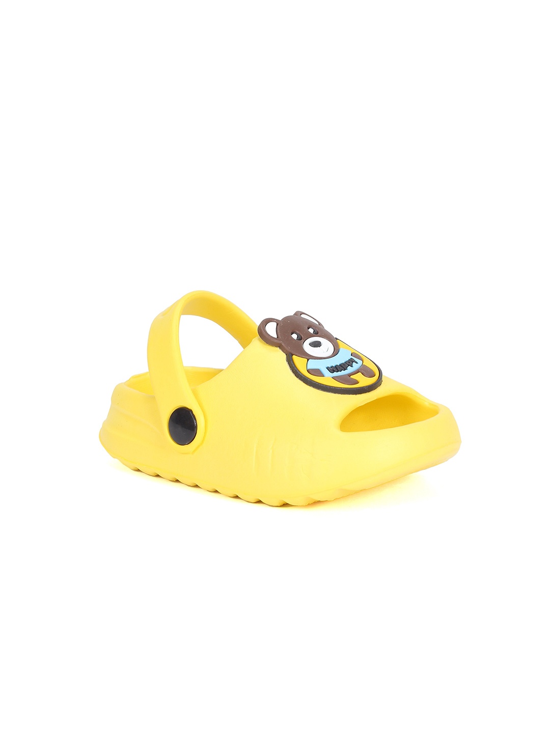 

Lil Lollipop Kids Bear Applique Anti-Slip Clogs, Yellow