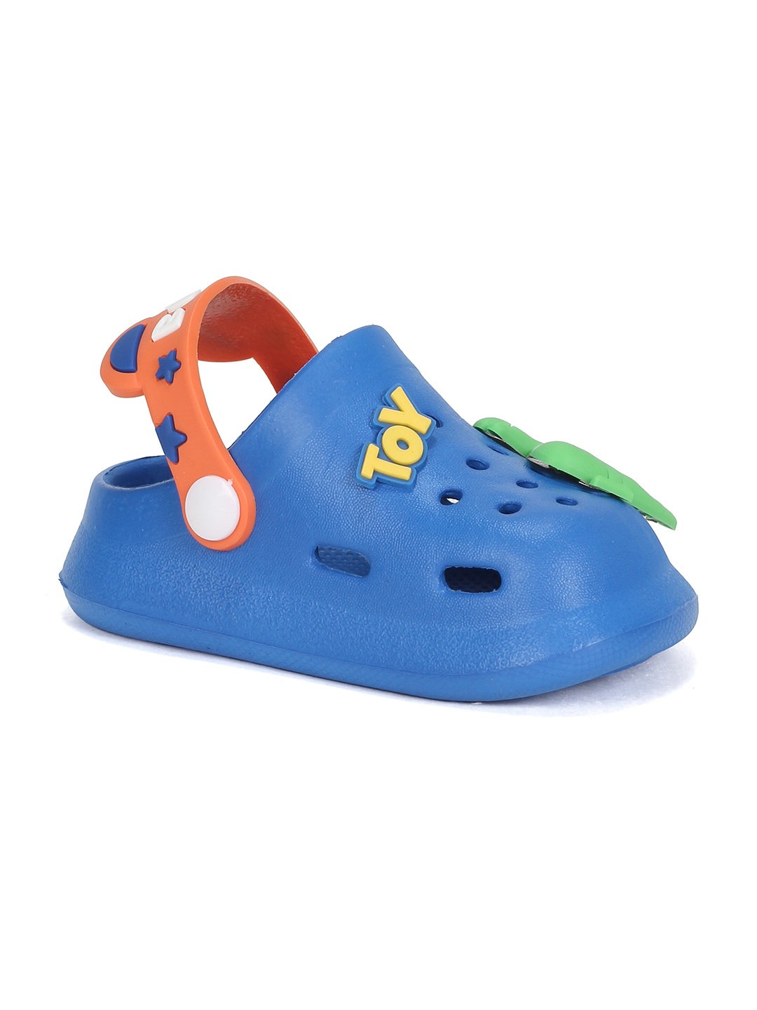 

Lil Lollipop Kids Dinosaur Applique Anti-Slip Clogs, Blue