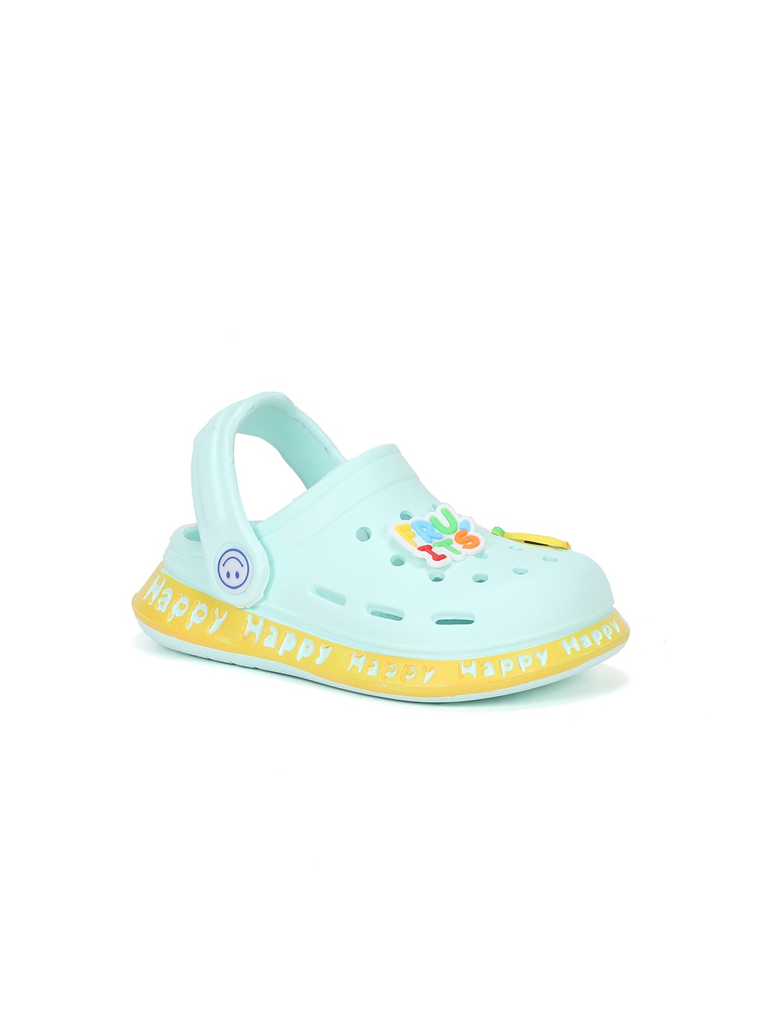 

Lil Lollipop Kids Fruits Applique Anti-Slip Clogs, Blue