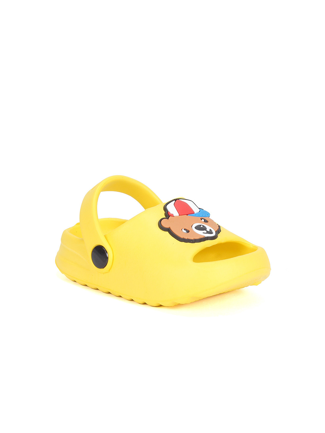 

Lil Lollipop Kids Bear Applique Anti-Slip Clogs, Yellow