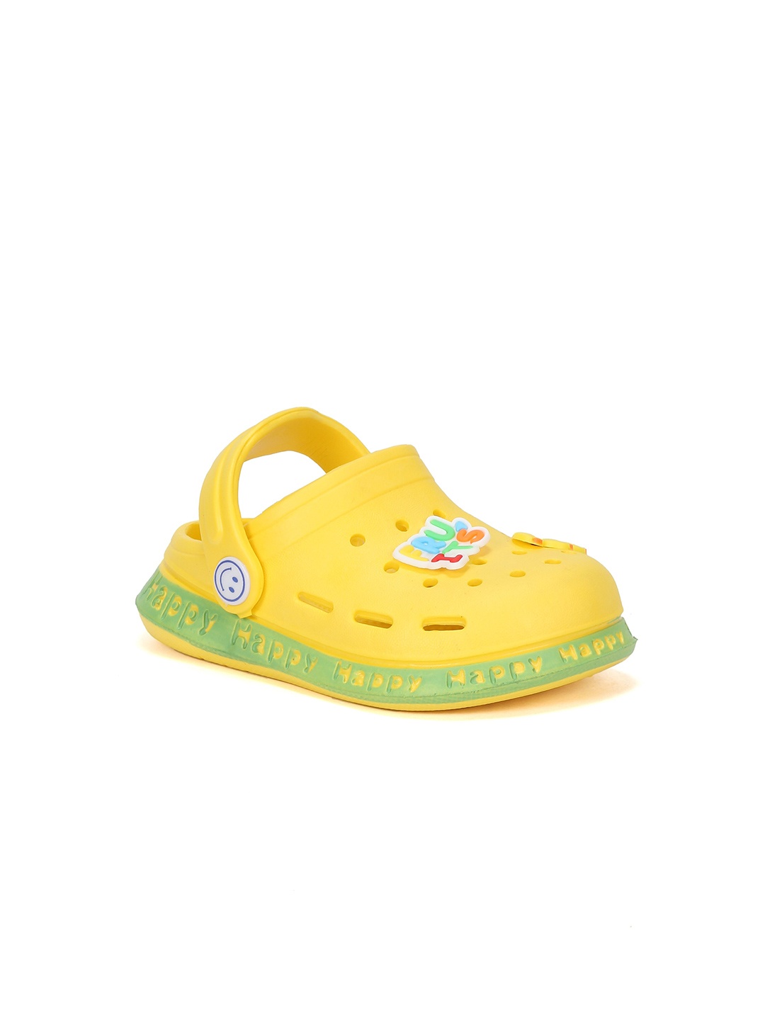 

Lil Lollipop Infants Fruits Applique Anti-Slip Clogs, Yellow