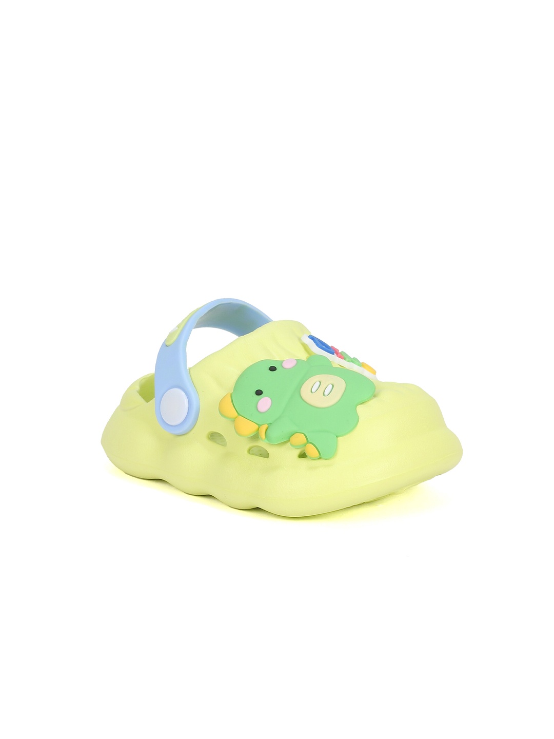 

Lil Lollipop Infants Dinosaur Applique Anti-Slip Clogs, Yellow