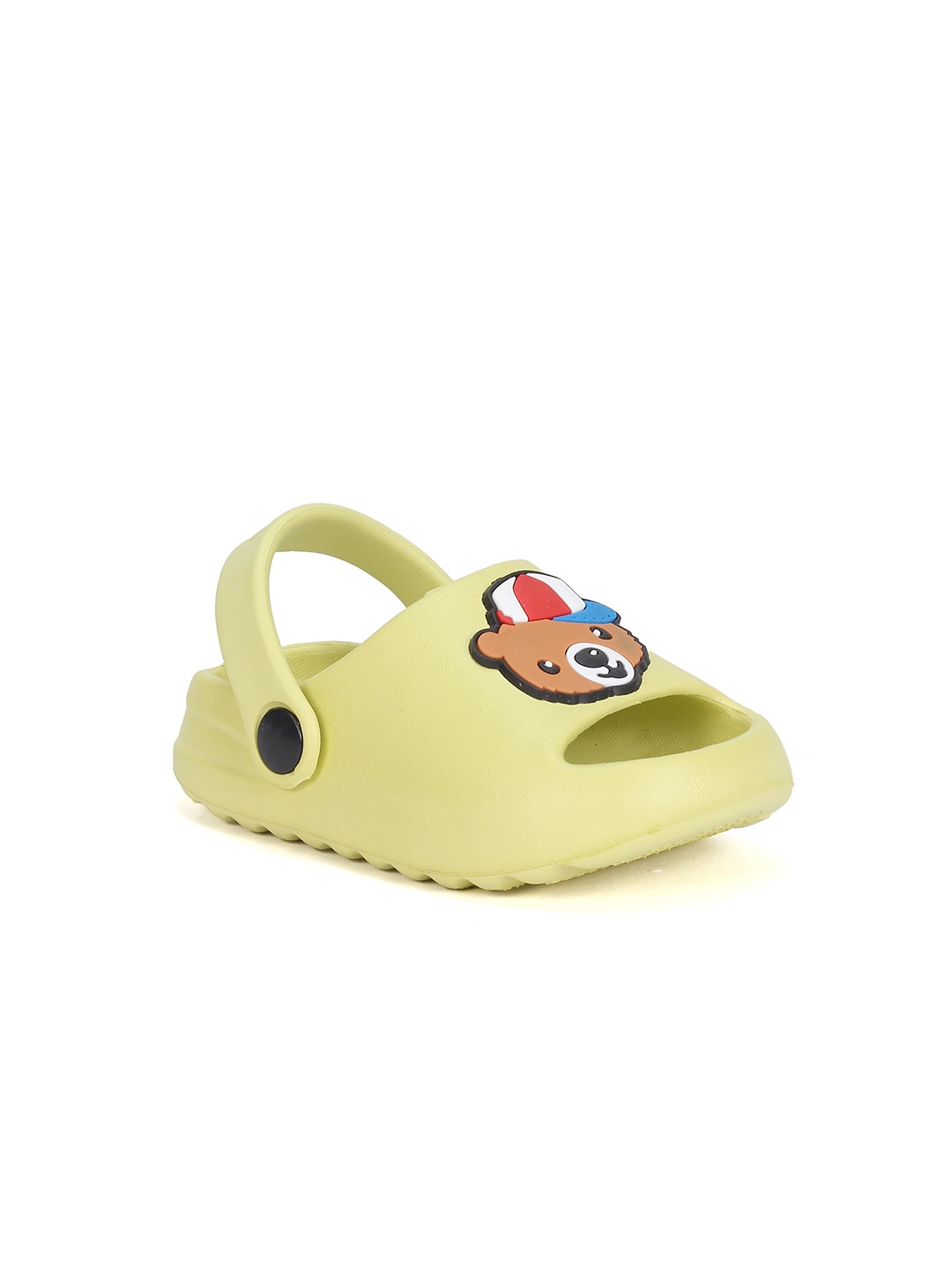 

Lil Lollipop Kids Bear Applique Anti-Slip Clogs, Yellow