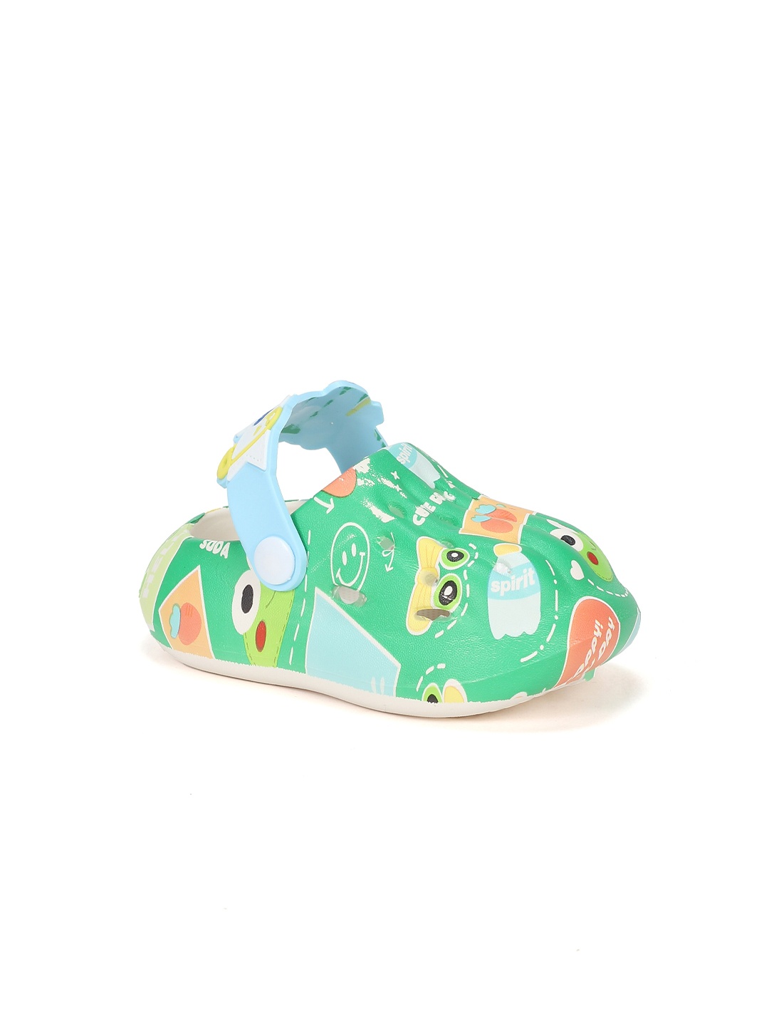 Lil Lollipop Infants Printed Anti-Slip Clogs, Green