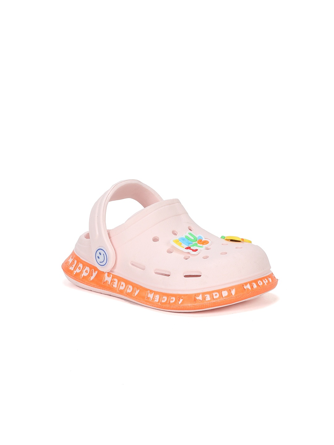 

Lil Lollipop Infants Kids Fruits Applique Anti-Slip Clogs, Pink