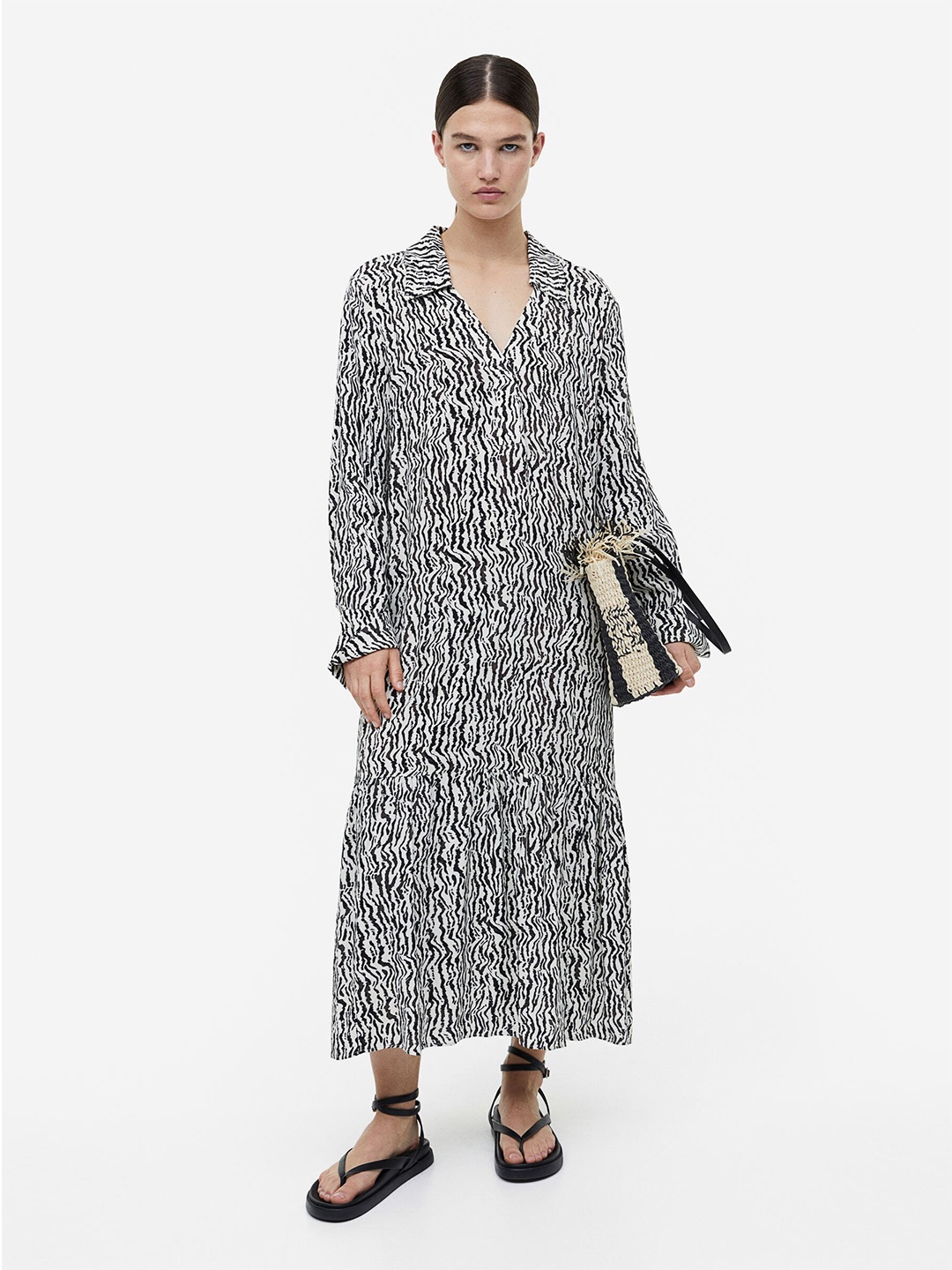 

H&M Collared dress, Black