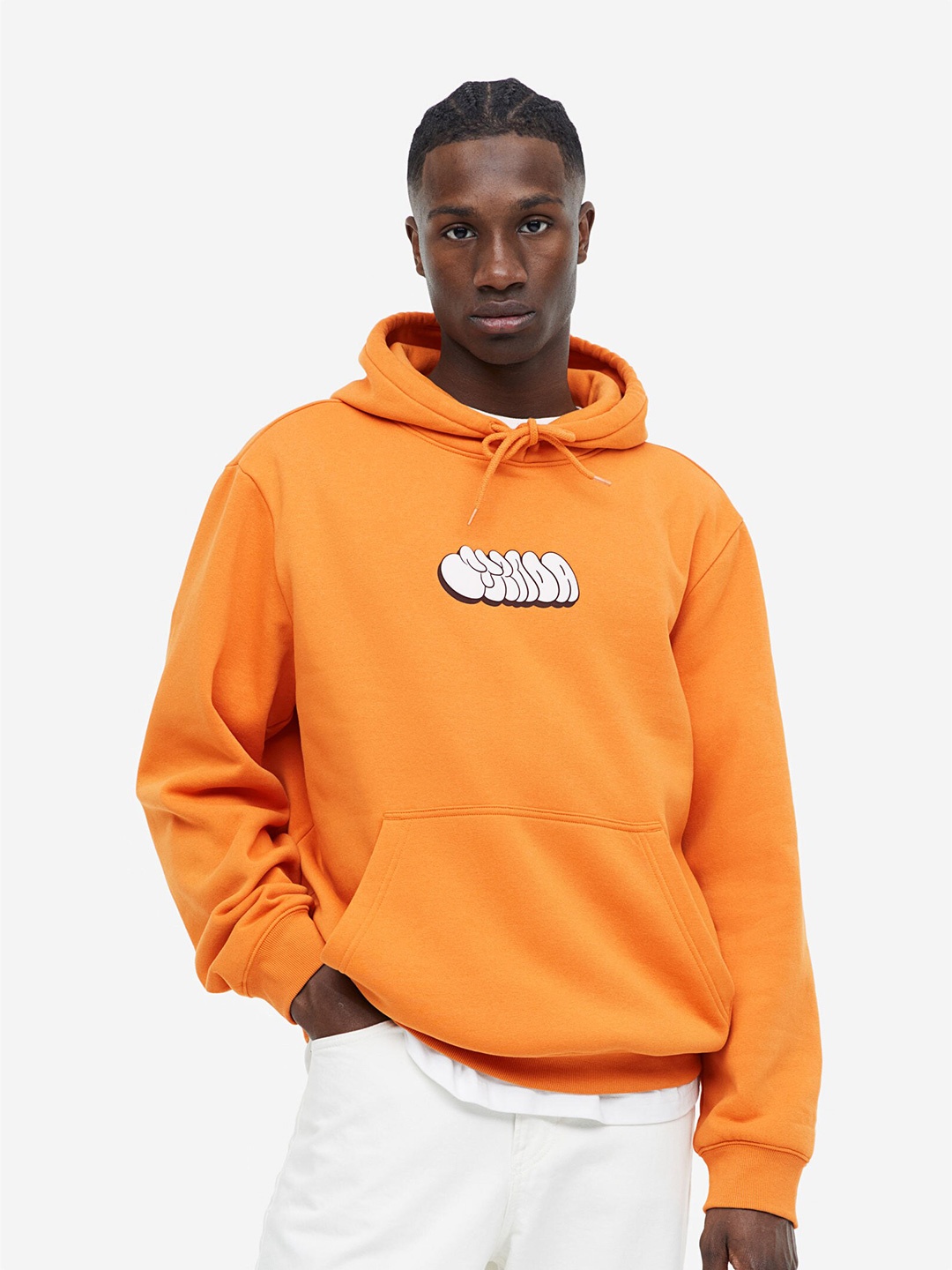 

H&M Regular Fit Hoodie, Orange