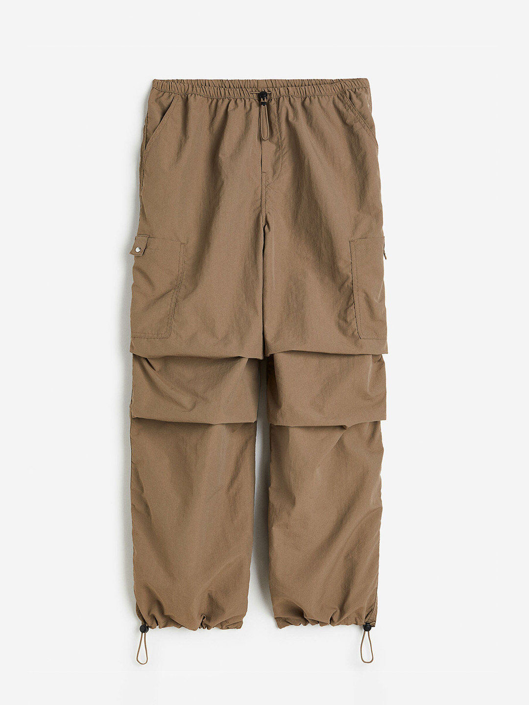 

H&M Women Parachute Trousers, Brown
