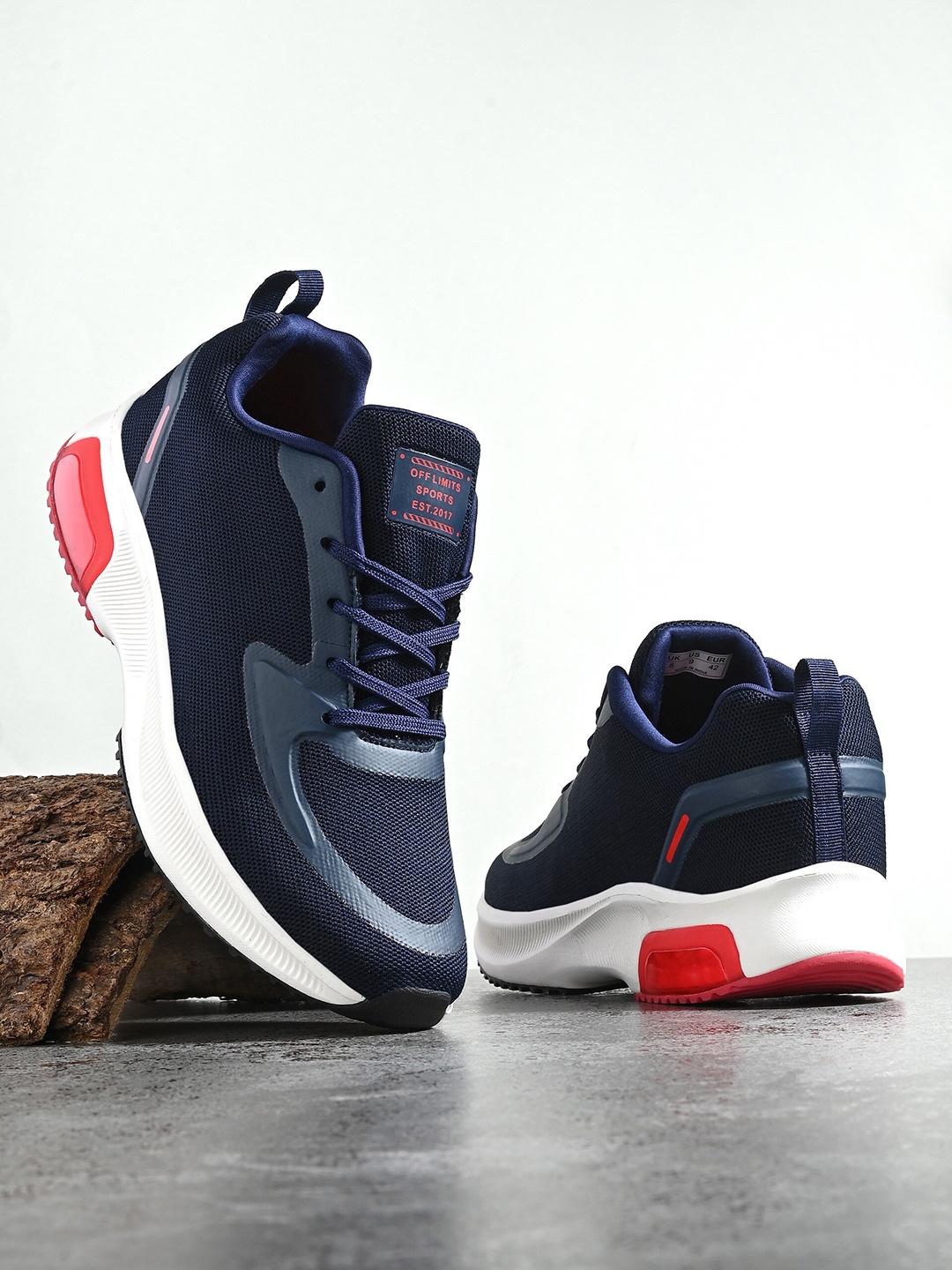 

OFF LIMITS Men CADEN Lightweight Mesh Non-Marking Running Shoes, Navy blue