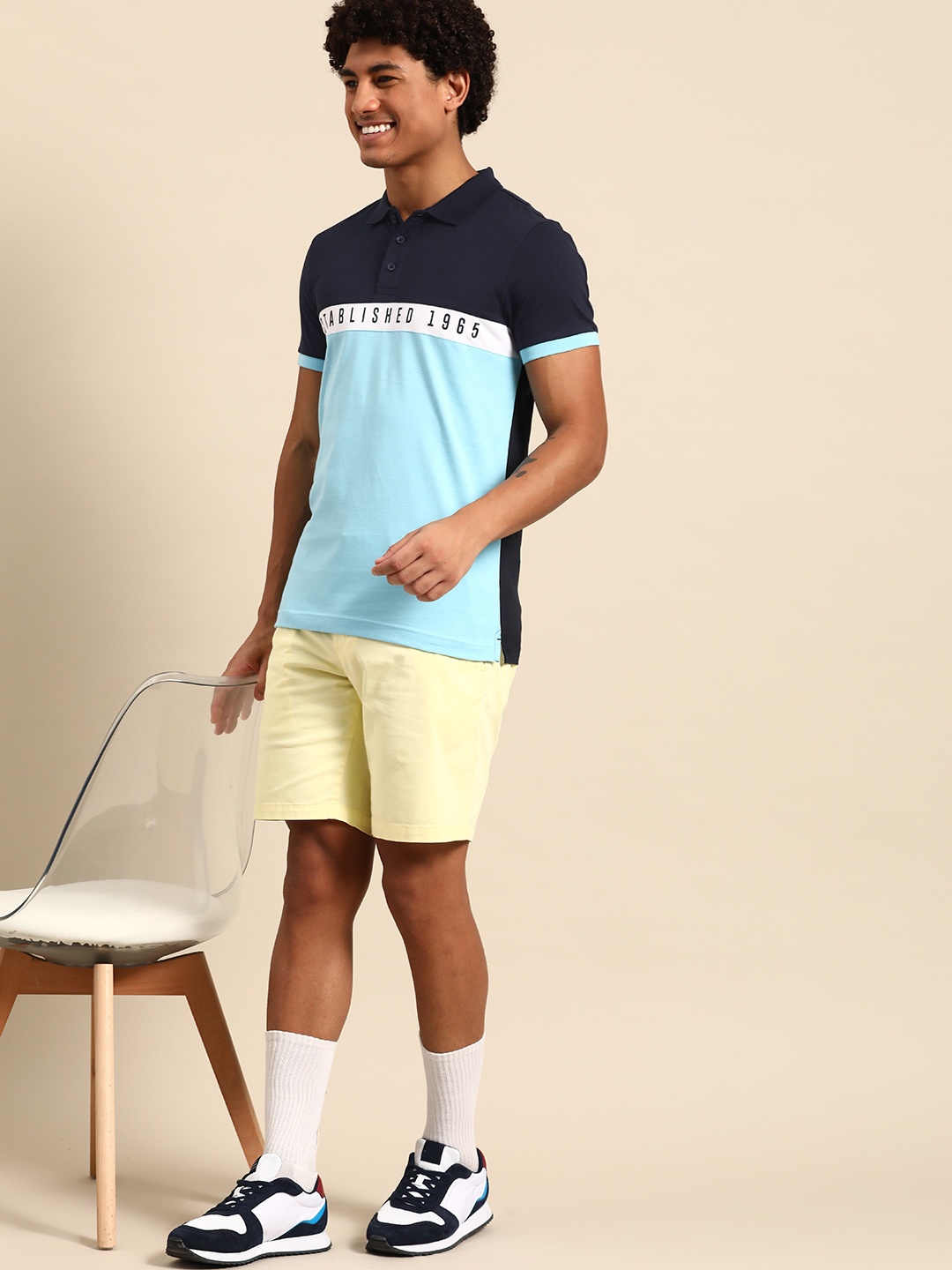 

United Colors of Benetton Polo Collar T-shirt, Blue