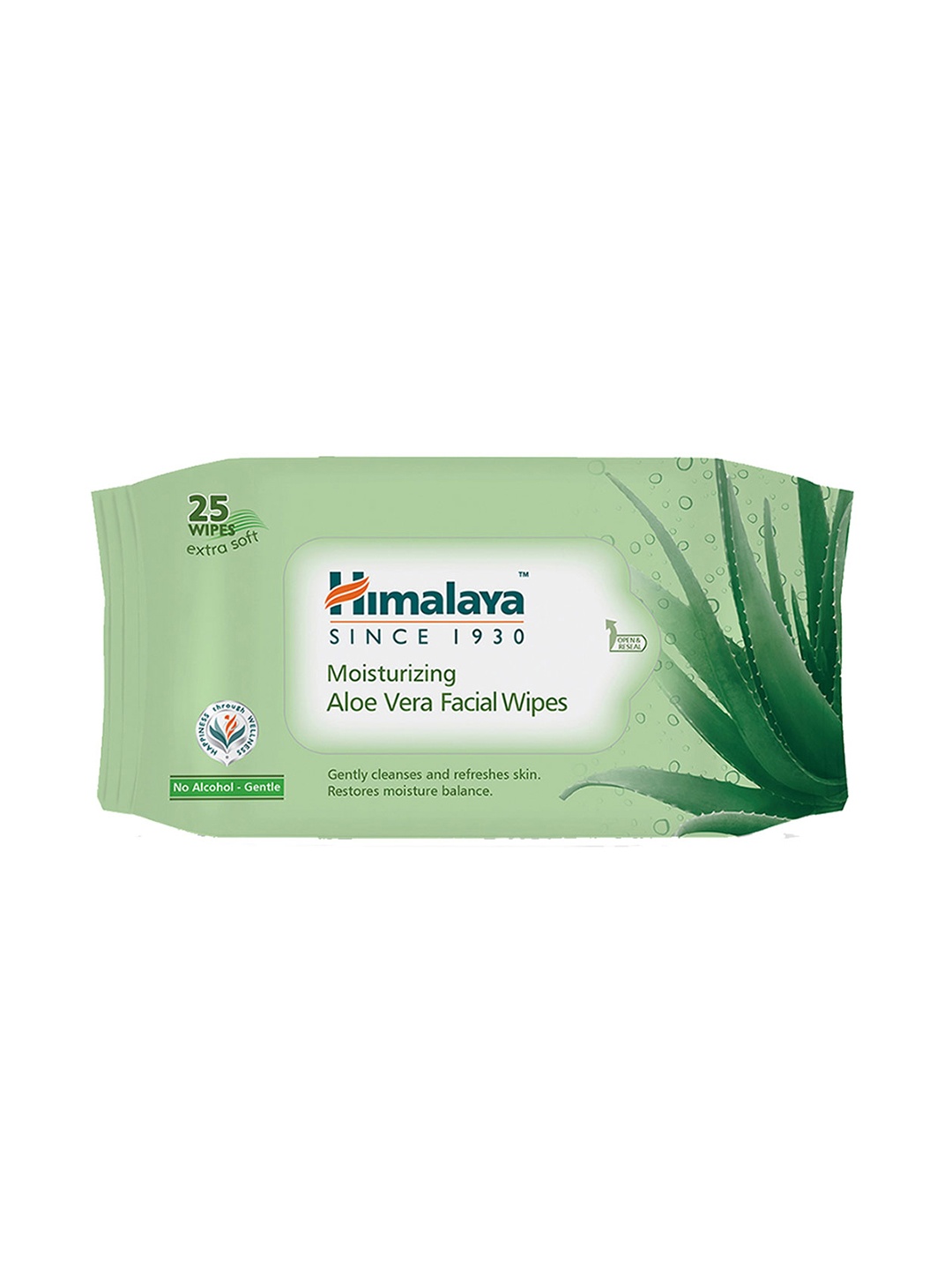 

Himalaya Moisturizing Aloe Vera Extra Soft Facial Wipes - 25 Pulls, Green