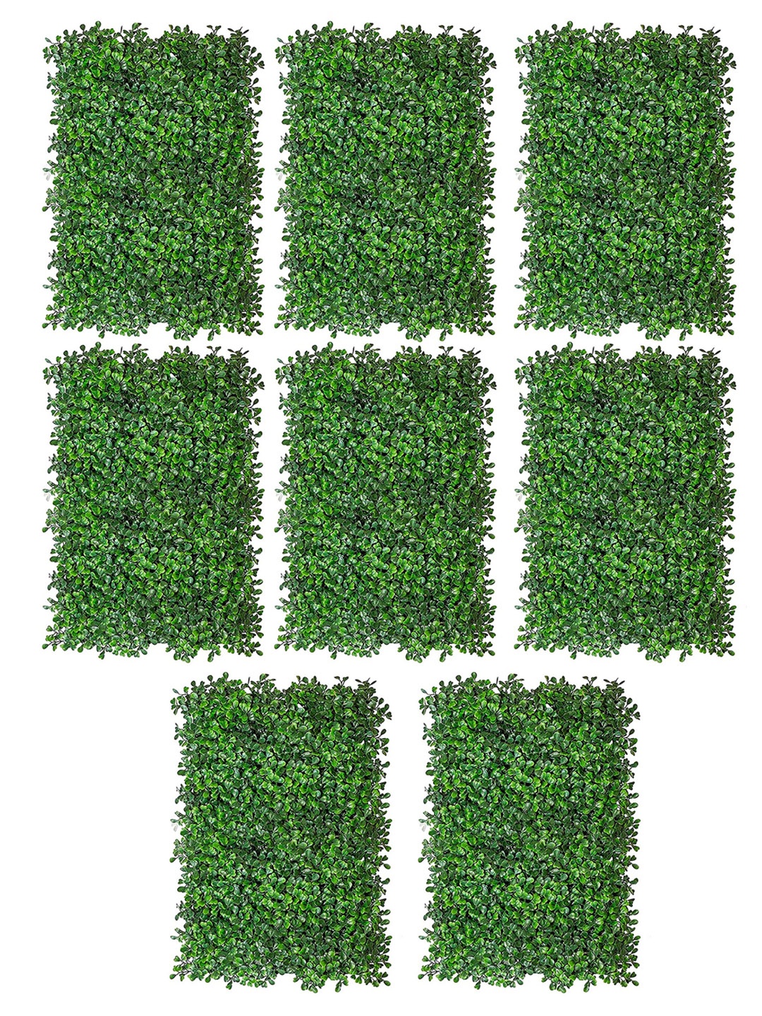 

TIED RIBBONS Green 8 Pieces Artificial Wall Hanging Hydrangea Grass Panel