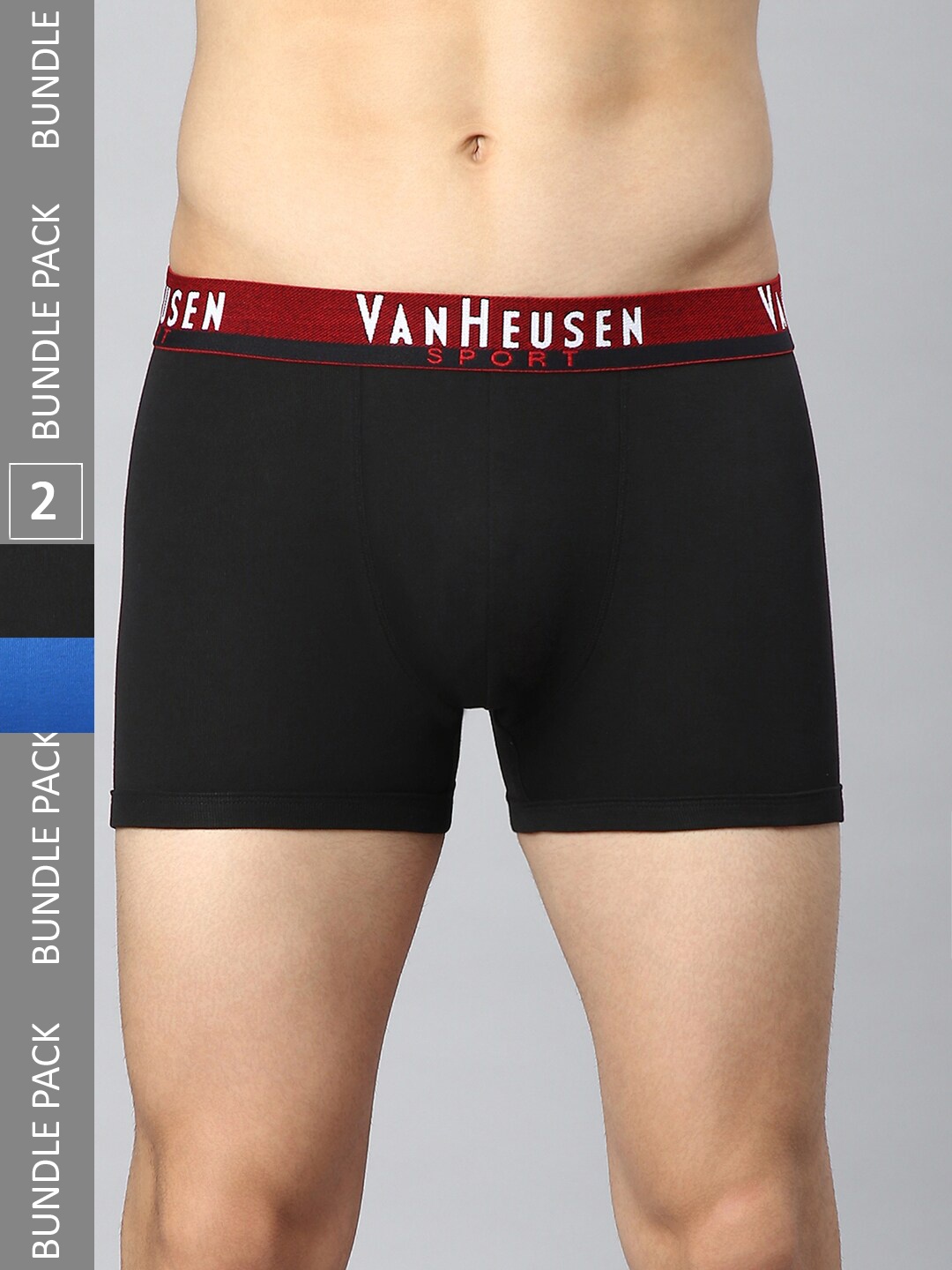 

Van Heusen Men Pack Of 2 Low Rise Trunks IHQTR2C370002, Blue