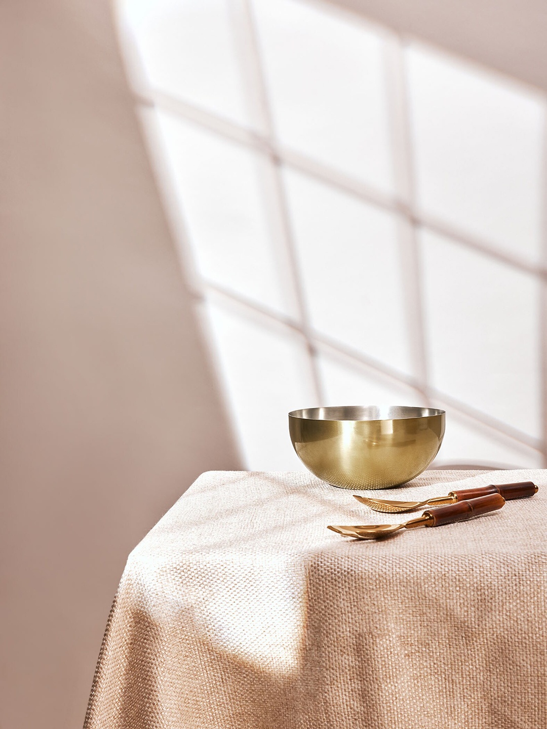 The Label Life Salad Serving Bowl, Gold