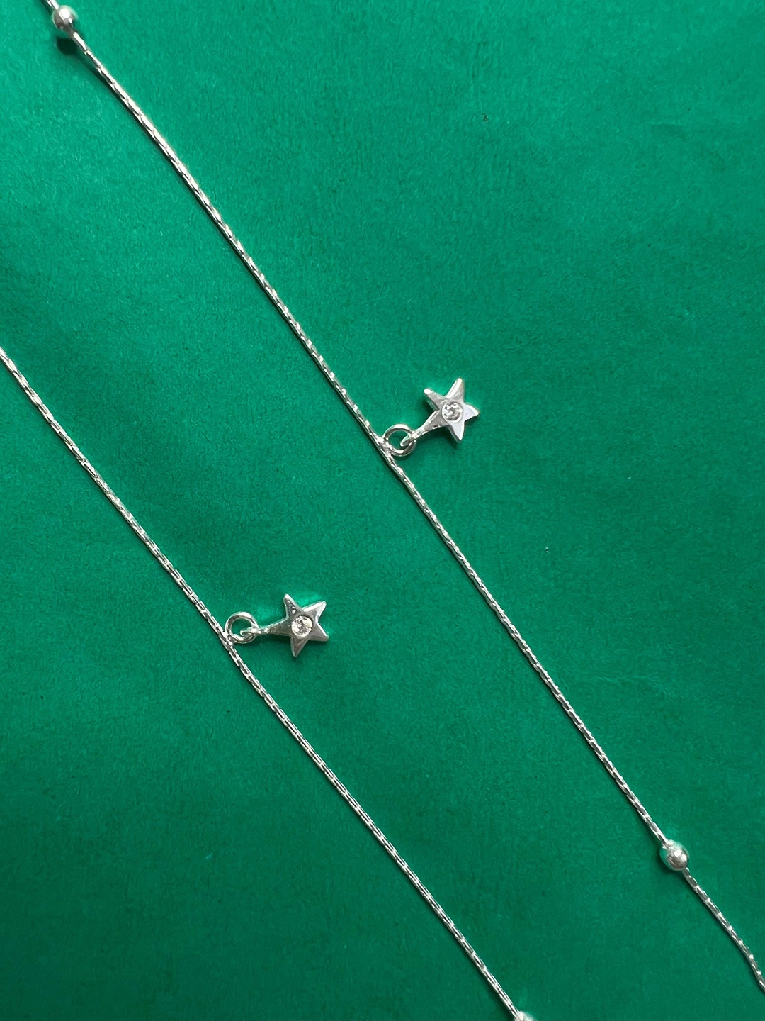 

Arte Jewels 925 Sterling Silver Star Initial Anklet