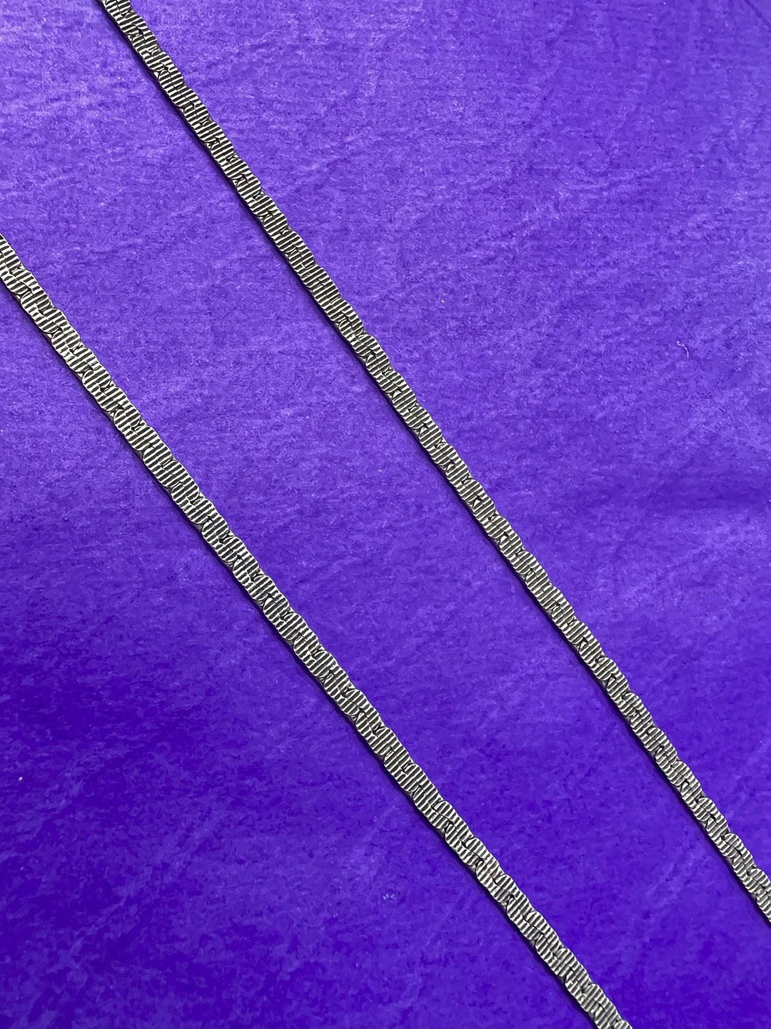 Arte Jewels 925 Oxidised Silver Anklet