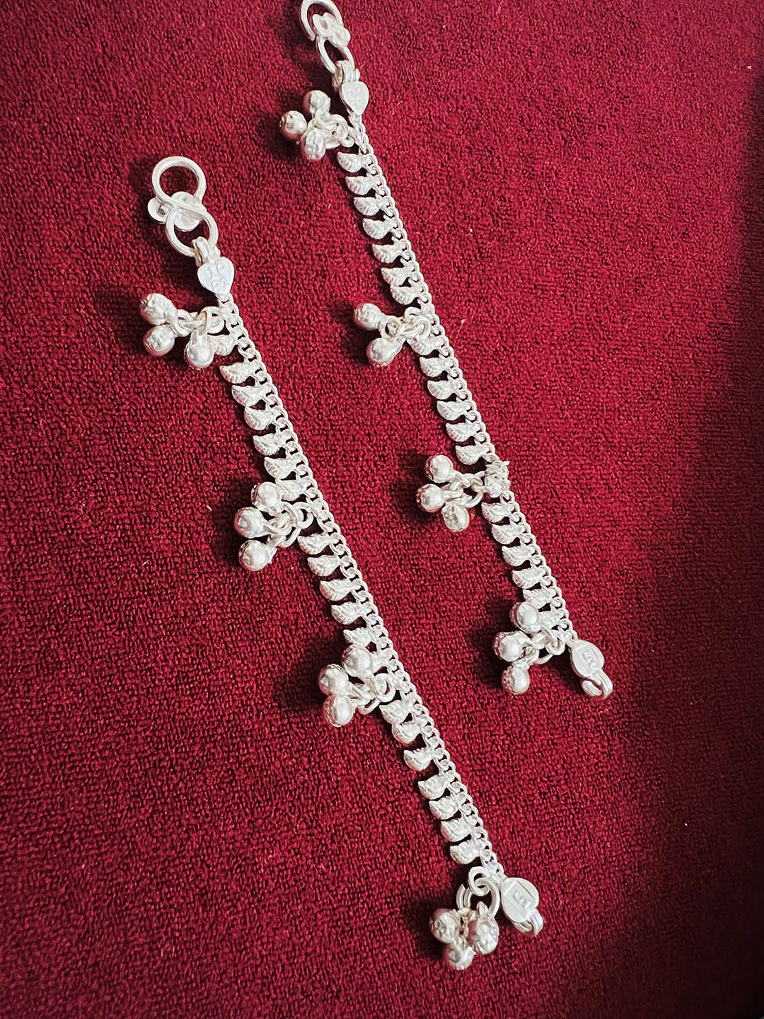 

Arte Jewels 92.5 Hallmark Silver Anklets
