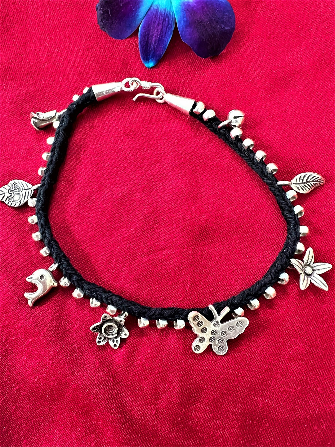 

Arte Jewels 92.5 Silver Thread Anklet